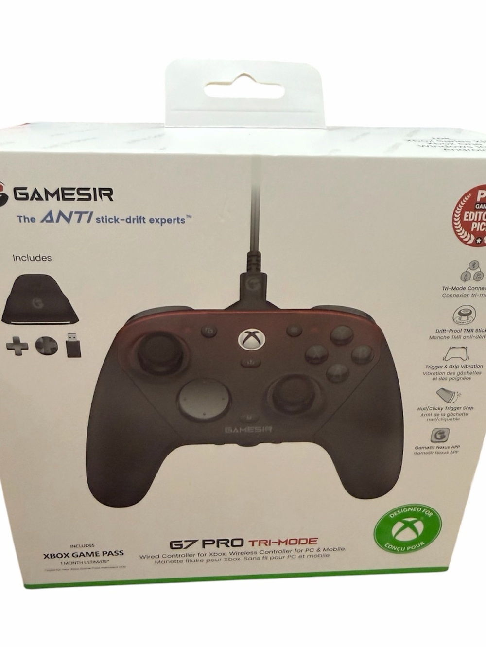 G7 Pro Tri-Mode Black Wired/Wireless Controller for Xbox